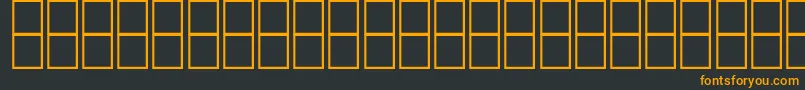 Шрифт AlMujahedFree2 – оранжевые шрифты на чёрном фоне