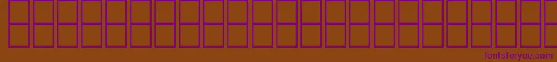 Czcionka AlMujahedFree2 – fioletowe czcionki na brązowym tle