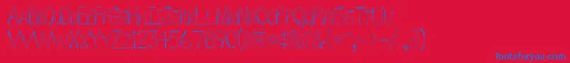 フォントWhipFont – 赤い背景に青い文字