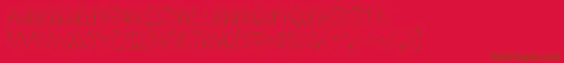 WhipFont Font – Brown Fonts on Red Background