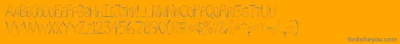 フォントWhipFont – オレンジの背景に灰色の文字