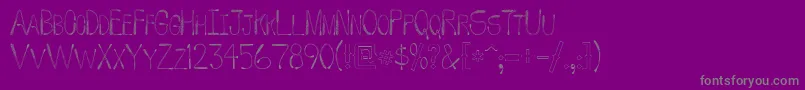 WhipFont Font – Gray Fonts on Purple Background