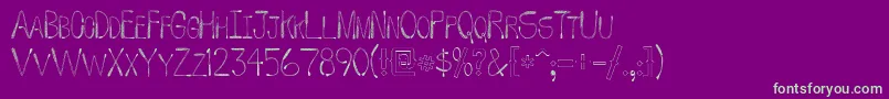 WhipFont Font – Green Fonts on Purple Background