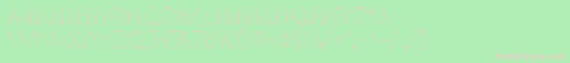 WhipFont Font – Pink Fonts on Green Background