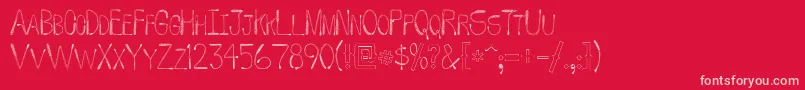 Police WhipFont – polices roses sur fond rouge