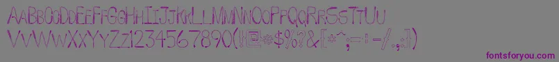 WhipFont-Schriftart – Violette Schriften auf grauem Hintergrund