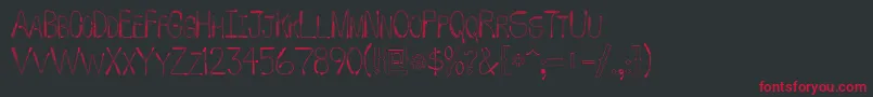 WhipFont Font – Red Fonts on Black Background