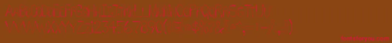 WhipFont Font – Red Fonts on Brown Background