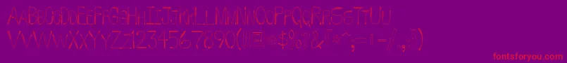 WhipFont Font – Red Fonts on Purple Background