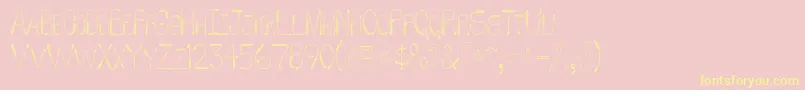 WhipFont Font – Yellow Fonts on Pink Background