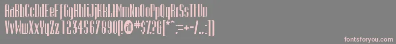 フォントGustavus – 灰色の背景にピンクのフォント