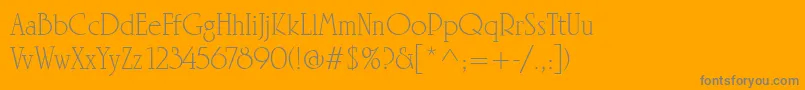 Подробнее о шрифте LinotypeRowenaLight Шрифт LinotypeRowenaLight – серые шрифты на оранжевом фоне