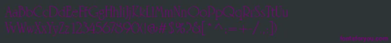 LinotypeRowenaLight Font – Purple Fonts on Black Background
