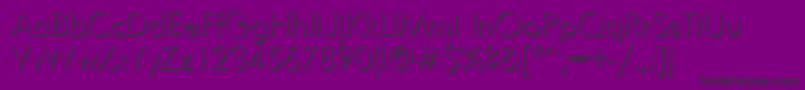 fuente FuturisshadowcNormal – Fuentes Negras Sobre Fondo Morado