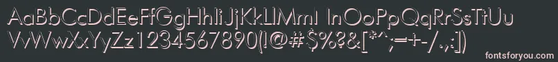 fuente FuturisshadowcNormal – Fuentes Rosadas Sobre Fondo Negro