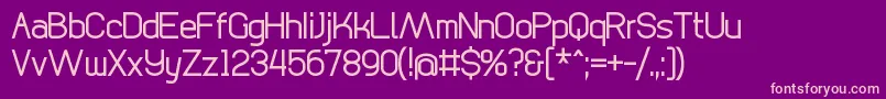 DigicityRegular Font – Pink Fonts on Purple Background