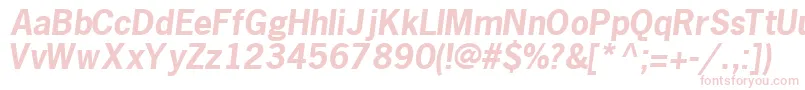 MacrosskBoldItalic Font – Pink Fonts on White Background