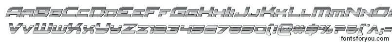 Redrocketchromeital-fontti – täytetyt fontit