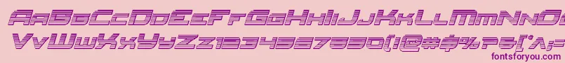 Redrocketchromeital Font – Purple Fonts on Pink Background