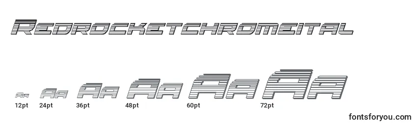 Redrocketchromeital Font Sizes