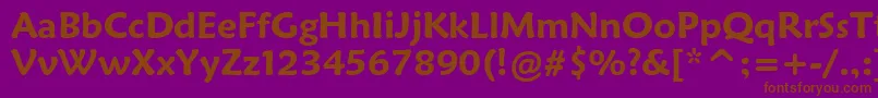 MaiandraGdDemiBold Font – Brown Fonts on Purple Background