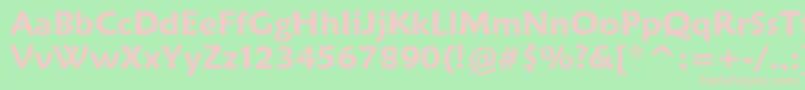 MaiandraGdDemiBold Font – Pink Fonts on Green Background