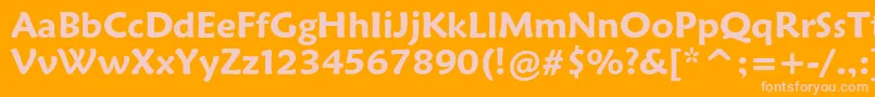 MaiandraGdDemiBold Font – Pink Fonts on Orange Background