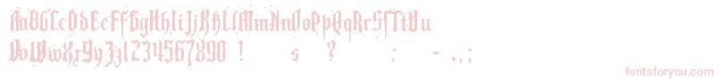 Pillbox Font – Pink Fonts on White Background