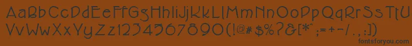 Cupolabold Font – Black Fonts on Brown Background