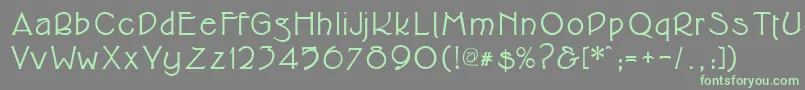 Шрифт Cupolabold – зелёные шрифты на сером фоне
