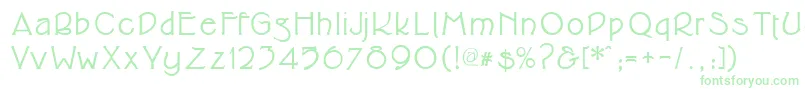 Cupolabold Font – Green Fonts on White Background