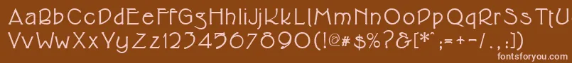 Cupolabold Font – Pink Fonts on Brown Background