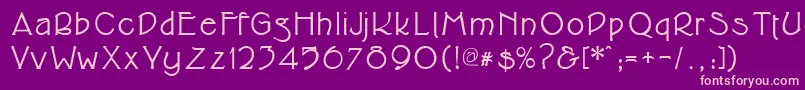 Cupolabold Font – Pink Fonts on Purple Background