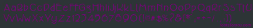 Cupolabold Font – Purple Fonts on Black Background