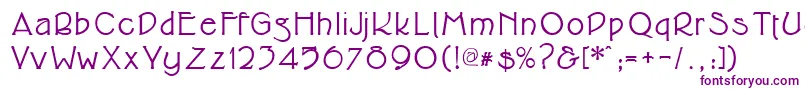 Cupolabold Font – Purple Fonts on White Background
