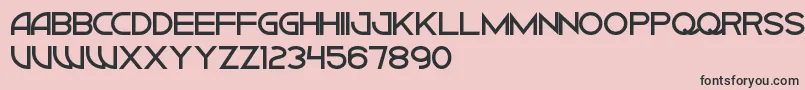 CiudadNuevaCapsBold Font – Black Fonts on Pink Background