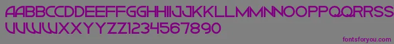 CiudadNuevaCapsBold Font – Purple Fonts on Gray Background