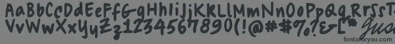 フォントSwagmasta – 黒い文字の灰色の背景