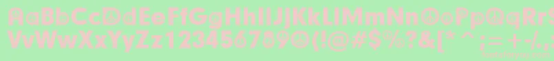 HippyParticipants Font – Pink Fonts on Green Background