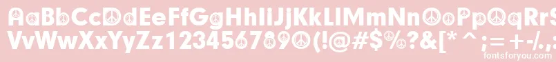 HippyParticipants Font – White Fonts on Pink Background