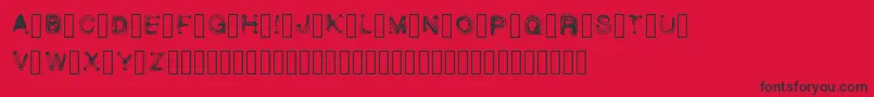 WetbrushDemoRegular Font – Black Fonts on Red Background