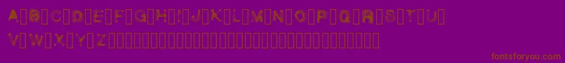 Lisätietoja WetbrushDemoRegular-fontista WetbrushDemoRegular-fontti – ruskeat fontit violetilla taustalla