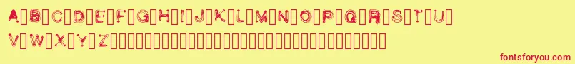 WetbrushDemoRegular Font – Red Fonts on Yellow Background