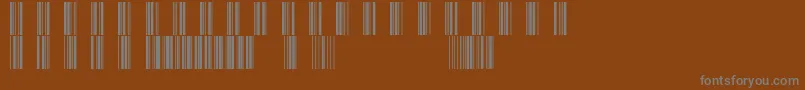 Шрифт Code39 – серые шрифты на коричневом фоне