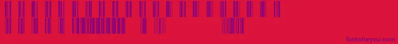 Code39 Font – Purple Fonts on Red Background