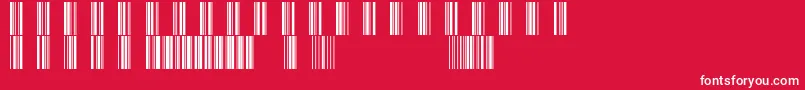 fuente Code39 – Fuentes Blancas Sobre Fondo Rojo