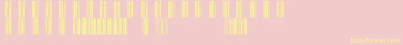 Code39 Font – Yellow Fonts on Pink Background