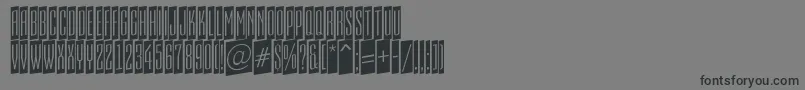フォントAEmpirialcmup – 黒い文字の灰色の背景
