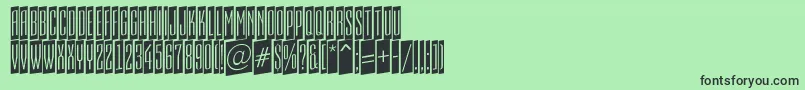 AEmpirialcmup Font – Black Fonts on Green Background