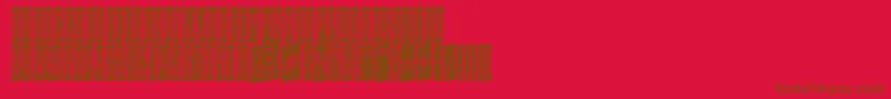 AEmpirialcmup Font – Brown Fonts on Red Background